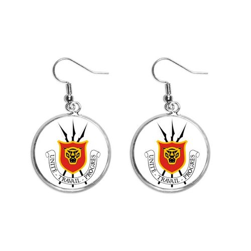 Fashion Bujumbura Burundi National Emblem Ear Dangle Silver Drop Ear  Jewelry Woman @ Best Price Online