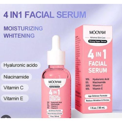 product_image_name-MOOYAM- 4 In 1 Vitamin C Facial Serums With Hyaluronic Acid, Vitamin E, Niacinamide, Brightening Vitamin C Face Serum For Dull Dry Skin, Anti Aging Facial Serum For Dark Spots, Fine Lines & Wrinkles-1