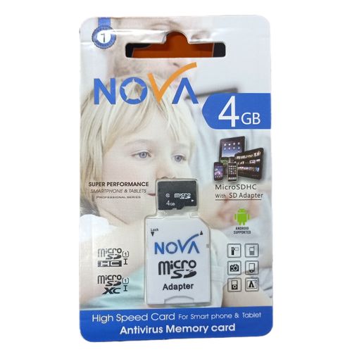 Nova 4GB MEMORY CARD HIGH PERFORMANCE @ Best Price Online ...