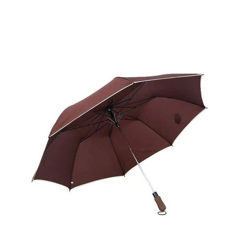 product_image_name-Generic-Brown Windproof LONG Durable Foldable Rain Umbrella Strong Windproof Travel Umbrella-1