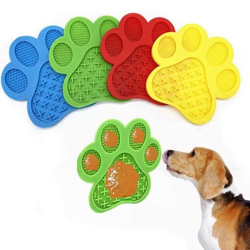 Silicone licking pad Pet Dog Lick Pad Bath Peanut Butter Slow