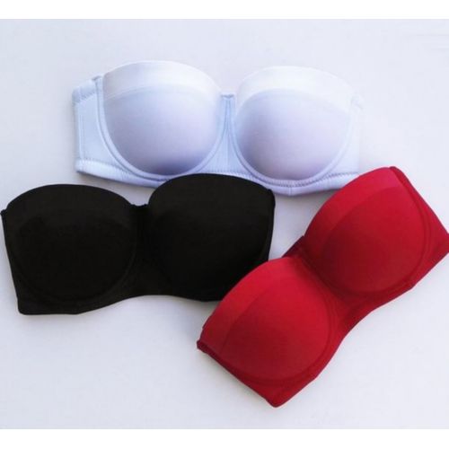 Fashion Breathtaking 3PACK Very Comfortable Bridal Bras Best Quality Push  Up Strappy N Strapless Bras @ Best Price Online