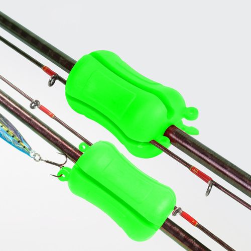 Generic Portable Fishing Rod Fixed Ball Non Slip Fixing Pole Green