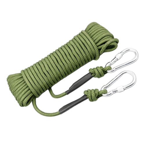 Generic Static 8 Mm Climbing Rope Fire With 2 Carabiners @ Best Price  Online