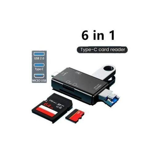 product_image_name-Generic-Multiple USB C, 6 in 1, OTG Card Reader, Flash Drive-1
