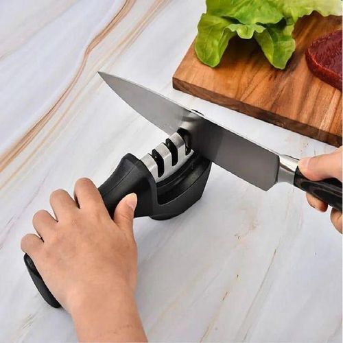 product_image_name-Generic-Kitchen Knife Sharpener 3 In 1 + Stainless Scissors + Peeler - Multicolor-3