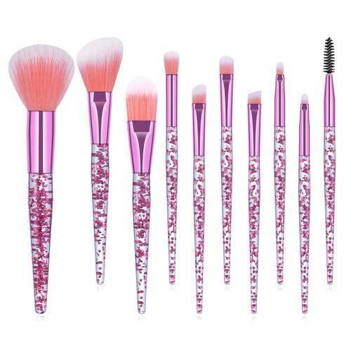 product_image_name-Generic-Beauty In Silence 10PC MAKEUP SET FOUNDATION EYESHADOW BRUSH SET-3