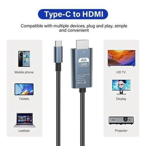 product_image_name-Generic-4K60hz Type-C to HDMI adapter, mobile phone to computer p-rojection cable-2