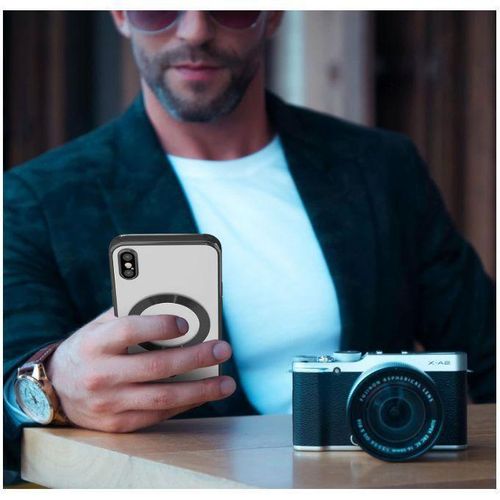 product_image_name-Generic-Premium Shockproof iPhone XS Max Case – Slim, Clear, Electroplated, Camera Protection, MagSafe Compatible, Black Border-2