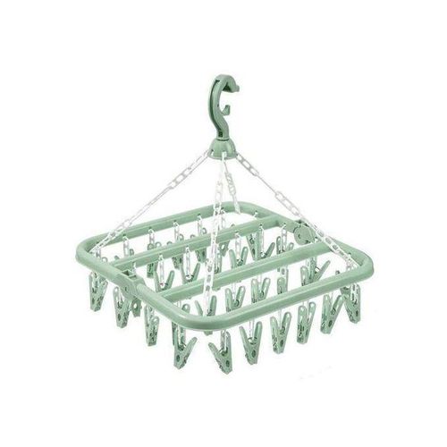 product_image_name-Generic-Multipurpose 32 Pegs Clips Folding Clothes Dryer Hanger Underwear/Socks Drying Hanger Rack-3