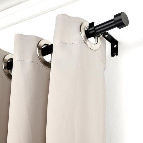 product_image_name-Generic-Retractable Curtain Rod/Shower Curtain Rod, Adjustable Clothes Rail - Black-1