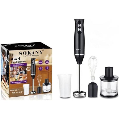 product_image_name-Generic-Sokany 4 In 1 Hand Blender Electric For Mixing, Soup, Whisk-1