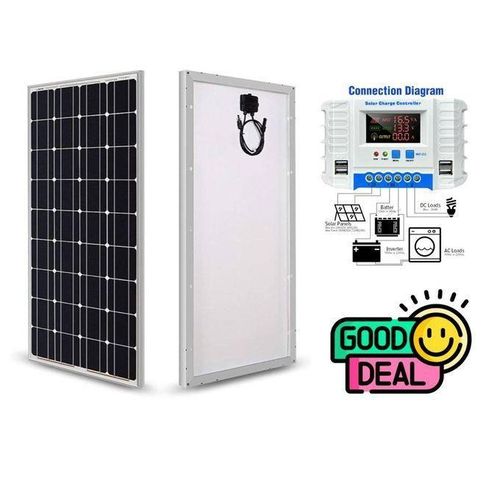 product_image_name-Solarmax-250 Watts Solar Panel Mono All Weather 250Watts Solar Panel 25 Years Warranty + Free 20AH Solar Charge Controller Solar Power Regulator.....-1