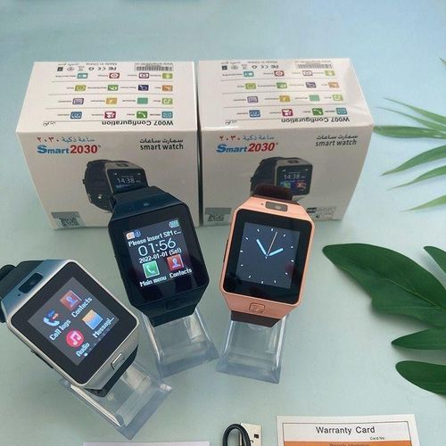 product_image_name-Generic-Smart2030 W007 Smartwatch with Camera and GSM SIM – Black-3