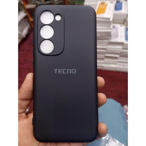 product_image_name-Generic-Tecno Spark 40 Pro Plus (+) Original Silicone Case/Cover_Black-2