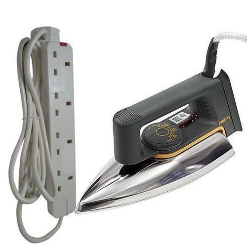 product_image_name-Philips-Efficient Dry Iron Box with Free Heavy Duty 4-Way Socket Extension - Fast Heating-1