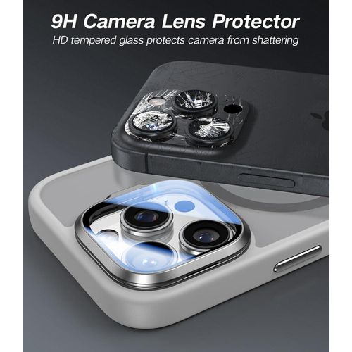 product_image_name-Generic-Grey Window Camera Stand with Magsafe Compatible Magnets, Matte Translucent Back Cover Case for iPhone 14 Pro Max-5