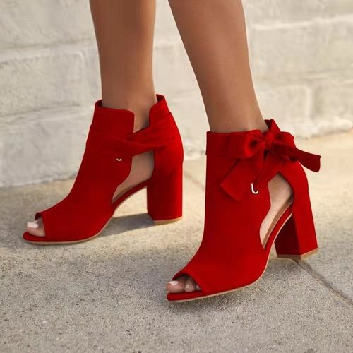 Maroon Women Open Heel Original Turkey Lace Up Ladies Shoes in Nairobi CBD