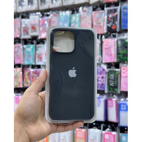 product_image_name-Generic-iPhone 13 Pro Max Liquid Silicone Case, Soft Anti-Scratch Cover with Microfiber Lining, Full Body Shockproof Slim Design-4