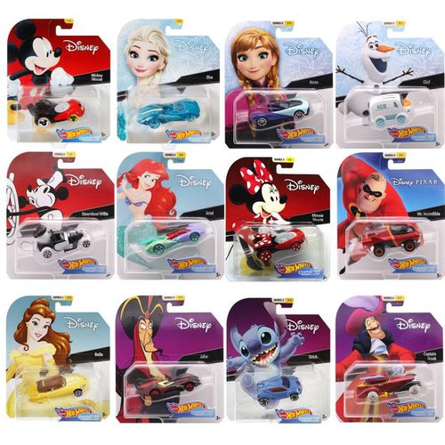 Generic Hot Wheels Disney Character Cars Mickey Minnie Mouse Ariel