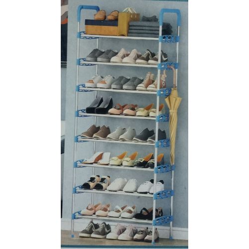 7-Tier Shoe Rack Blue