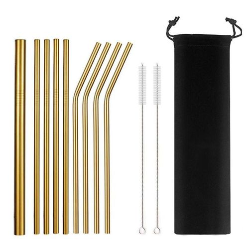 product_image_name-Generic-9pcs Reusable Metal Straws-3