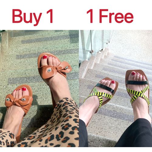 KBL Ladies Shoes Women Flat Sandals For Promotion（Red) @ Best Price ...