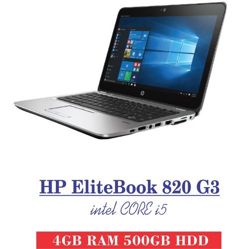HP Clean Refurbished EliteBook 820 G3 6th Gen Core I5, 4Gb RAM