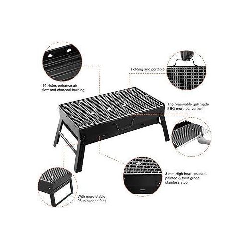 product_image_name-Generic-Foldable Portable barbecue charcoal grill-3