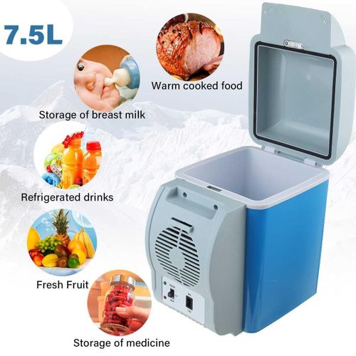 Generic 7.5L Car Refrigerator, Hot And Cold Mini Car Fridge @ Best