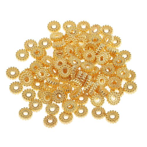 100 Pcs Spacer Beads Art Charm Spacers Alloy Spacer Beads for