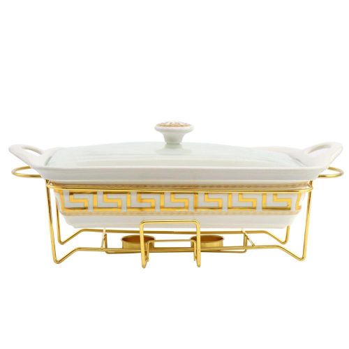 product_image_name-Generic-Single Ceramic Round Chafing Dish with Burner & Golden Stand – 1.5L / 2L-7