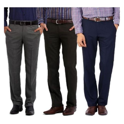 Brown Formal Wear Mens Plain Formal Office Trousers at Rs 410 in New Delhi