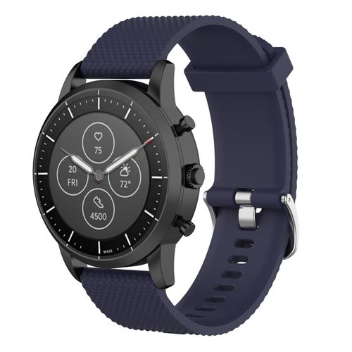 Generic 22mm Texture Silicone Wrist Strap Watch Band for Fossil Hybrid Smartwatch HR Male Gen 4 Explorist HR Male Sport Dark Blue Best Price Online Jumia Kenya