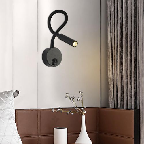 Flexible Black Wall Light