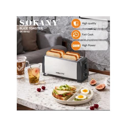 product_image_name-Sokany-1300W High Quality 4 Slice pop-up Toaster with variable browning control-1