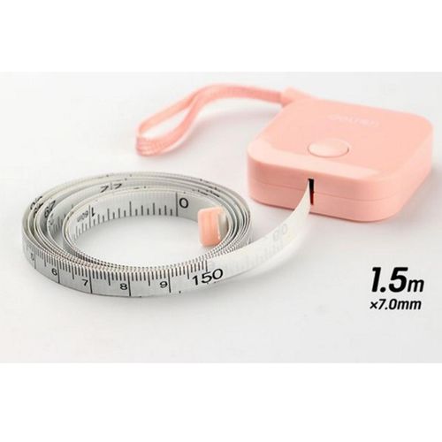 Soft Tape Measure, Retractable Sewing Tape, Mini Dual Sided Measuring Tape  for Body Fabric Sewing Tailor Cloth Knitting, 1.5m(Pink) 