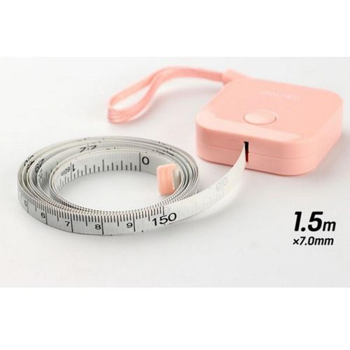 Soft Tape Measure, Retractable Sewing Tape, Mini Dual Sided Measuring Tape  for Body Fabric Sewing Tailor Cloth Knitting, 1.5m(Pink)