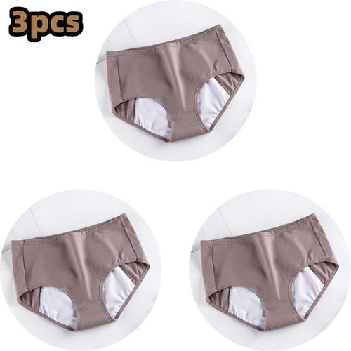 Generic 3pcs Underwear Women Leak Proof Menstrual Panties Cotton