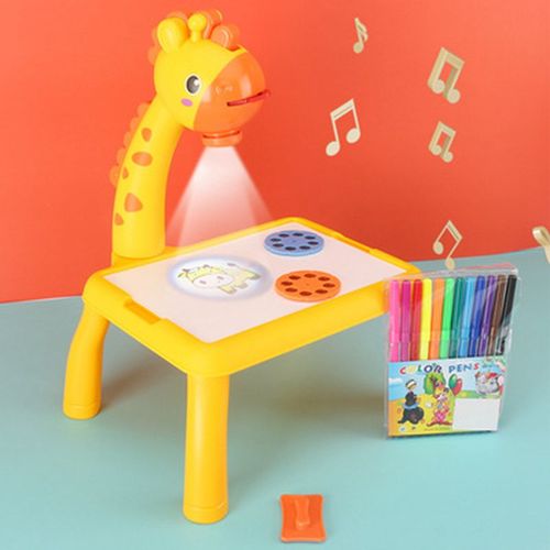 Mini Led Projector Art Drawing Table Light Toy for Children Kids