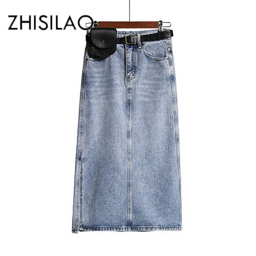 Plus size jean skirts 2020 hotsell