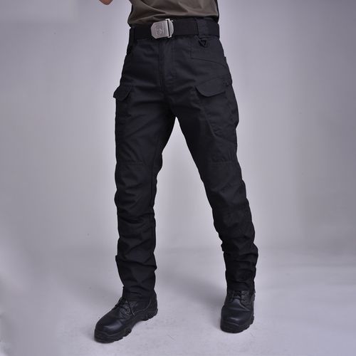 Fashion (black)Men Pants Waterproof Cargo Pants Men Breathable