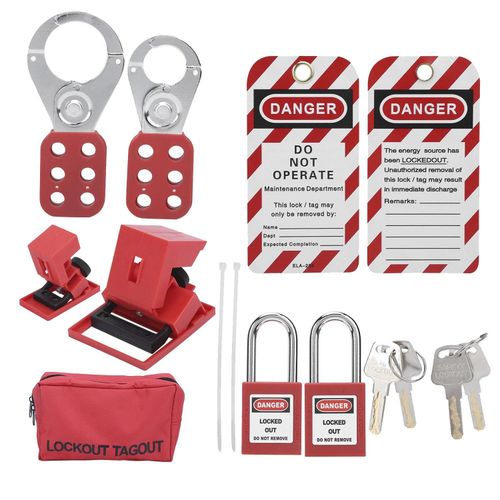 Generic 9 PCS Lockout Tagout Locks Tags Set- Lockout Locks Keyed ...