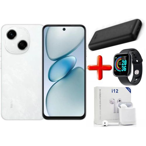 product_image_name-Tecno-POP 10 Pro, 6.67", 4GB RAM upto 8GB RAM + 128GB ROM Storage, 6000mAh Battery, Dual SIM, 13MP - White + FREE QUALITY GIFTS-1