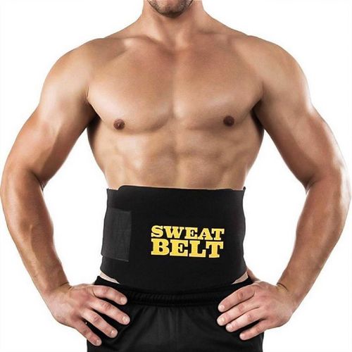 Generic (Black)Waist Trainer Belt Women Men Body Shaper Suit Sweat