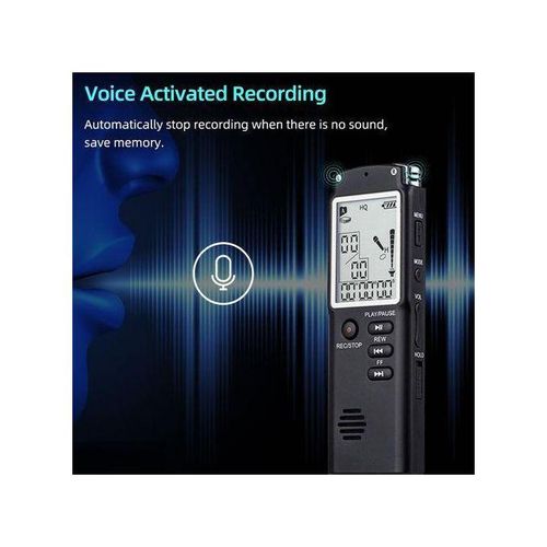 product_image_name-Generic-Compact 8GB Voice Recorder – Rechargeable Digital Audio Device For Notes, Podcasts, And Class Recordings-3
