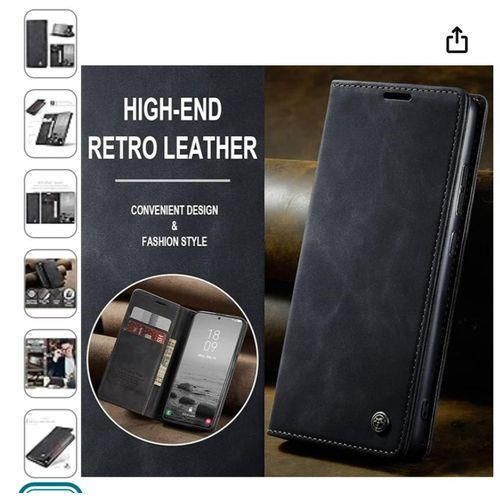 product_image_name-Generic-CaseMe for Samsung Galaxy S10 Plus Wallet Case,Soft PU Leather Flip Case Magnetic Stand Flip Protective Cover Leather Case with ID & Credit Card Slots Holder-3