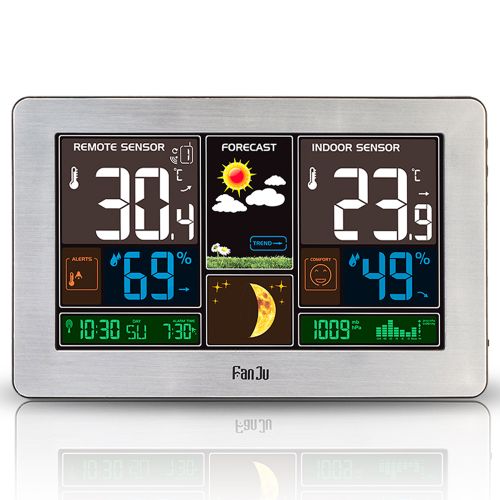 Wireless Indoor and Outdoor Thermometer with Barometer