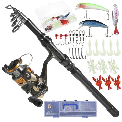 Leo Fishing Rod And Reel Combos Telescopic Fishing Pole With @ Best Price  Online