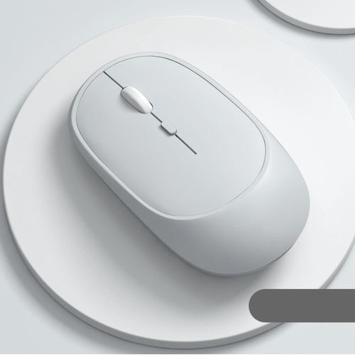 product_image_name-Wireless-Bluetooth + 2.4G Dual-mode Rechargeable    Optical Mouse - (White)-1